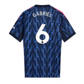 Arsenal Gabriel Magalhaes #6 Borta Kläder 2025-26 Kortärmad